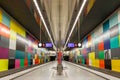 Munich Metro Underground Station Georg-Brauchle-Ring in Germany