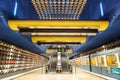 Munich Metro Underground Station Olympia-Einkaufszentrum OEZ in Germany Royalty Free Stock Photo