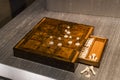 The Represents an exposition of the history of the development of board games chess backgammon poker in the Bavarian National Muse