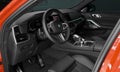 Modern car BMW X6 M interior- Concept for automobile and technology