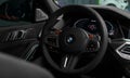 Modern car BMW X6 M interior- Concept for automobile and technology