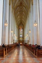 Interior of Frauenkirche or Cathedral of Our Dear Lady in Munich. Germany Royalty Free Stock Photo