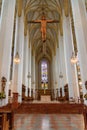 Interior of Frauenkirche or Cathedral of Our Dear Lady in Munich. Germany Royalty Free Stock Photo