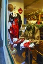 Showcase gift shop with Alpine clothing