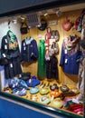 Showcase gift shop with Alpine clothing