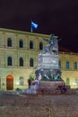 Munich, Germany - October 20, 2017: Statue of King Maximilian Jo