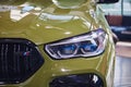 Car headlight of BMW X6 M Royalty Free Stock Photo