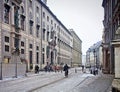 Munich, Germany - Residenz Palace in winter, view from Residenzstrasse