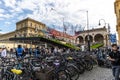 Munich, Germany - Sep 07, 2021: IAA Mobility Open Space. Mercedes Benz Motor Show at Odeon Square