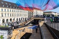 Munich, Germany - Sep 08, 2021: IAA Mobility Open Space. Mercedes Benz Motor Show at Odeon Square