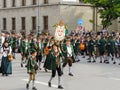 Munich, Germany - 22 September 2013 Oktoberfest, parade. Hunters