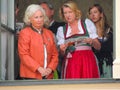 Munich, Germany - 22 September 2013 Oktoberfest, parade. Women w