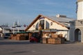 Munich, Germany - 2018 September 06: setup of the fairground rides and beertents at the biggest folk festival in the world - the