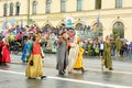 Munich, Germany, September 18, 2016: The Traditional Costume Parade during Octoberfest 2016 in Munich Royalty Free Stock Photo