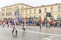 Munich, Germany, September 18, 2016: The Traditional Costume Parade during Octoberfest 2016 in Munich Royalty Free Stock Photo