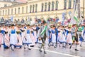 Munich, Germany, September 18, 2016: The Traditional Costume Parade during Octoberfest 2016 in Munich Royalty Free Stock Photo