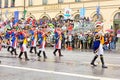 Munich, Germany, September 18, 2016: The Traditional Costume Parade during Octoberfest 2016 in Munich Royalty Free Stock Photo