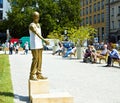 Munich, Germany - statue of Bavarian helper at Marienhof