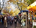 Munich, visitors at Auer Dult open air flea market Royalty Free Stock Photo