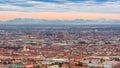 Munich historical center panoramic aerial cityscape view