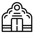 Munich icon outline vector. Skyline germany Royalty Free Stock Photo