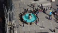 Munich Marienplatz Bavaria New town hall sight fish fountain