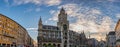 Munich (Munchen) Germany, panorama sunrise at Marienplatz