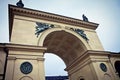 Munich, Odeonsplatz, portal gate to the Hofgarten in Renaissance