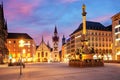 Munich Old town, Marienplatz and the Old Town Hall, Germany Royalty Free Stock Photo