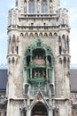Munich, overall view of the glockenspiel