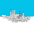 Munich panorama, Blue Series