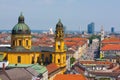 Munich Panorama.Theatine Church