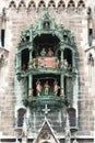 Munich Rathaus Glockenspiel Detail Royalty Free Stock Photo