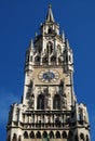 Munich Town Hall clock Royalty Free Stock Photo