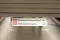 Munich U-Bahn Royalty Free Stock Photo