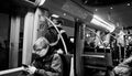 Munich, underground train in the night