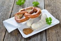 Munich white sausages Royalty Free Stock Photo