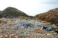 Municipal garbage dump in landfill Royalty Free Stock Photo