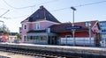 Municipal Germering, District FÃÂ¼rstenfeldbruck, Upper Bavaria, Germany: Building of Train Station Germering-Unterpfaffenhofen