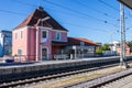 Municipal Germering, District FÃÂ¼rstenfeldbruck, Upper Bavaria, Germany: Main Station, S-Bahnhof of Munich S-Train-Line S8