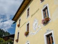 Municipal house in alpine italian village of Sappada