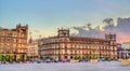 Municipal Palace of Mexico City at sunset Royalty Free Stock Photo