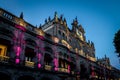 Municipal Palace at night - Puebla, Mexico Royalty Free Stock Photo