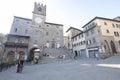 Municipal palace in the republic square, Cortona, Tuscany, Italy Royalty Free Stock Photo