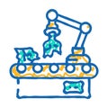 municipal solid waste msw icon doodle illustration Royalty Free Stock Photo