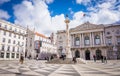 Municipal Square with and Pillory of Lisbon, Portugal