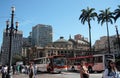 Municipal Theater at Ramos de Azevedo Sq, Sao Paulo Royalty Free Stock Photo