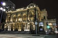 Municipal theater of Sao Paulo at night