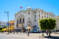 Municipal theatre on avenue Habib Bourguiba in downtown Tunis. Royalty Free Stock Photo