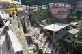 Municipal waste along the slope, Darjeeling, India